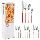 Ljojo 16-Piece Stainless Steel Tableware Set for Restaurants, Hotels, and Homes