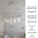 French Designer Cloud Ribbon Glass Island Chandelier - Modern Luxury Pendant Lamp for Villa Dining Room - Ljojo