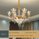 French Crystal Chandelier Luxury Living Room Candle Lamp Ljojo