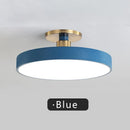 Ljojo Macaron LED Ceiling Light: Modern, Simple, Remote Dimming Chandelier for Bedroom, Living Room