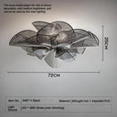Modern PVC Flower Pendant Light LED Chandelier for Living Room - Hanging Home Decor Lamp by Ljojo