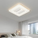 Modern Acrylic LED Ceiling Fan Light | Invisible Blades | Home Decor Lighting by Ljojo