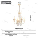 French Cream Style Living Room Chandelier | Princess Room Main Light by Ljojo