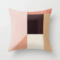 Ljojo Minimal Line Abstract Sun Pattern Plush Pillow Case