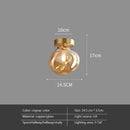 Modern LED Glass Ceiling Lights Chandelier for Home Indoor Bedroom Aisle Corridor E27 Lustre by Ljojo