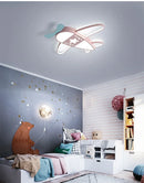 Airplane LED Ceiling Light Fixture for Kids Room by Ljojo - Creative Cartoon Nursery Lamp