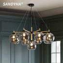 Ljojo Magic Bean Glass Pendant Light Modern Nordic Bedroom Chandelier Glass Living Room Decor