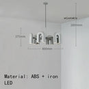 Ljojo Nordic Minimalist U-shaped Iron Chandelier Art Pendant Lamp LED Lighting