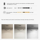 Ljojo LED Strip Chandelier - Nordic Minimalist Design - Modern Kitchen & Bedroom Pendant Light