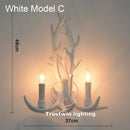 Retro Deer Horn Wall Lamp Industrial Style for Living Room by Ljojo
