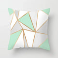 Light Blue Green Mint Geometric Print Boho Pillowcase Set by Ljojo