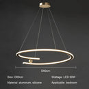 Nordic Simple Gold Ring LED Pendant Light for Living Room | Ljojo Chandelier Lighting