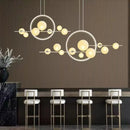 Restaurant Bubble Glass Pendant Light Circle LED Chandelier Ljojo Nordic Home Decor Lamp Dining Room