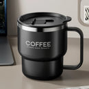 Ljojo Double Wall Stainless Steel Insulated Coffee Cup with Handle