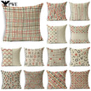 Ljojo Mandala Graffiti Cushion Cover 45x45cm Linen Pillow Case for Sofa Bed Decor
