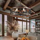 LED Industrial Iron Chandelier Lamp Home Decor Living Room Bedroom Ljojo