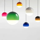 Nordic Gradient Glass Dome Pendant Lamp Living Room Chandelier by Ljojo