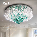 Modern Glass Crystal Chandelier for Living Room Hall by Ljojo - Luxury Indoor Home Decoration Lighting