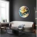 Ljojo LED Earth Wall Lamp: Luxury Creative Mural Art for Living Room Bedroom.