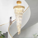 Ljojo Luxury Modern Crystal Chandelier - Black/Gold Loft Lighting Fixture