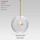 Italian Glass Bubble Ball Pendant Chandelier for Kitchen Island - Ljojo Luxury Lighting