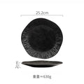 Ljojo Matte Ceramic Steak Plate Pasta Sushi Salad Molecular Cuisine Tableware