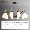 Nordic LED Chandelier Retro Glass Design Lighting Fixtures for Living Room by Ljojo