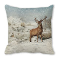 Ljojo Merry Christmas Pillowcase Cushion Cover for Festive Home Decor