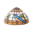 Ljojo 10 Inch Handmade Stained Glass Lampshade Replace for Table Pendant lamp