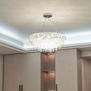 Modern Luxury Crystal Chrome Chandelier LED Pendant Lamp for Living Room by Ljojo