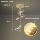 Nordic Glass Bubble LED Chandelier Modern Ceiling Light Living Room Dining Bedroom by Ljojo