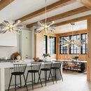 French Flower Light Luxury Living Room Platinum Crystal Chandelier by Ljojo - New Beautiful Leaf Chandelier