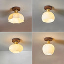 Ljojo LED Ceiling Lights: Modern Nordic Style Aluminum Glass Lamp for Indoor Living Room
