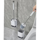Ljojo Long Handle Wall-Mounted Toilet Brush with Detachable Drain Drawer