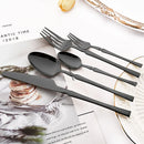 Ljojo 20-Piece Gold Stainless Steel Cutlery Set Dining Silverware Forks Knives Spoons