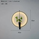 Aluminium Ring Wall Lamp 3000K White Black Sconce for Hotel Living Room Shop Bedroom