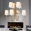 American Led Chandelier Hanging Light Luxury Decor Pendant Lighting for Living Dining Kitchen by Ljojo