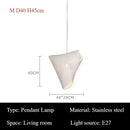 Italian Stainless Steel Pendant Lights Modern Hanging Chandeliers for Living Room Kitchen - Ljojo