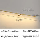 Ljojo Slim Wall Sconce Mirror Light for Bathroom Bedroom Corridor - Minimalist Bedside Lamp