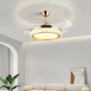 Modern Luxury Invisible Mute Ceiling Fan Lights for Home Decor by Ljojo
