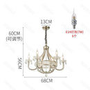 Large American Crystal Chandelier Chrome Pendent Lamp - Luxury Home Lighting by Ljojo