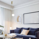 Ljojo Minimalist Line LED Pendant Light for Living Room and Bedroom