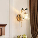 French Pastoral Flower Wall Lamp LED Sconces by Ljojo | Creative Living Room Bedroom Home Decor
