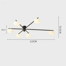 Italian Minimalist Glass Decorative Ceiling Light Ljojo Creamy Pebble Modern Bedroom Hardware Lamp