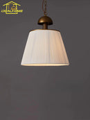 French Medieval Pendant Lights LED E27 Fabric Art Decorative Hanging Lamp for Kitchen Bedroom Study by Ljojo.