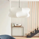 Large Silk Pendant Light Japanese Zen Chandelier for Living Room by Ljojo