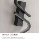 Ljojo LED Wall Lights 60/80/100cm Black Wall Sconce for Bathroom & Interior Lighting