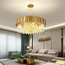 Ljojo Luxury LED Crystal Chandelier Ceiling Light for Modern Living Room