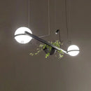 Ljojo LED Chandelier Plant Suspension Pendant Light - Black Kitchen Bar Dinning Room