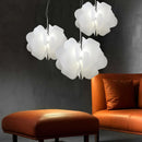 Nordic White Flower Acrylic Shade Hanging Pendant Light for Home Decor by Ljojo